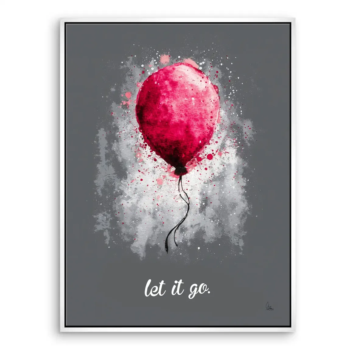 Let it go Ballon Leinwand Bild