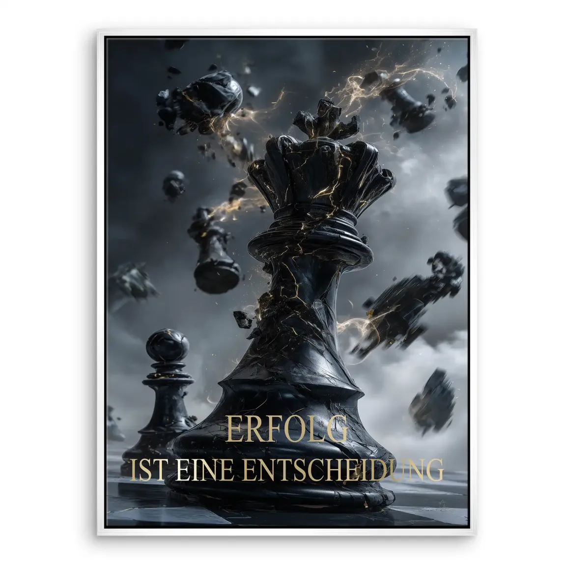 Schwarze Entscheidung Leinwand Bild