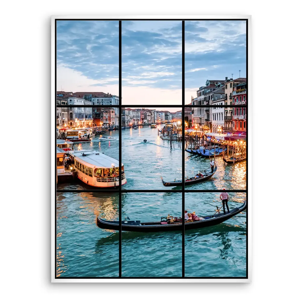 Lichter von Venedig Leinwand Bild