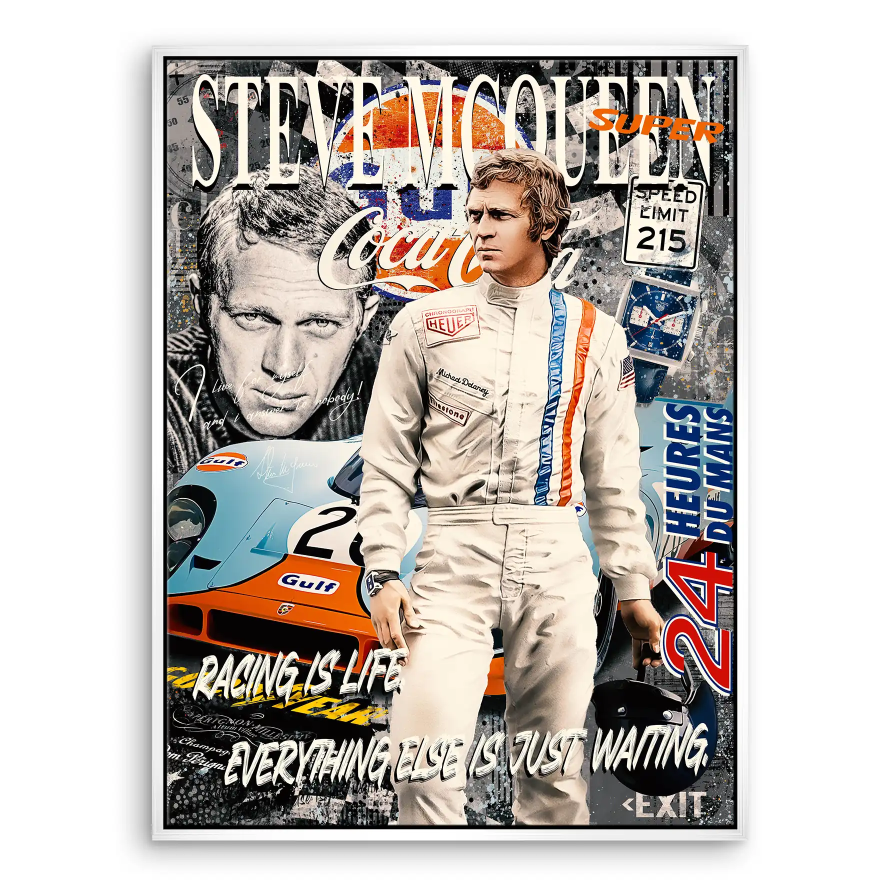 Steve 24 Stunden Leinwand Bild INGALERIE