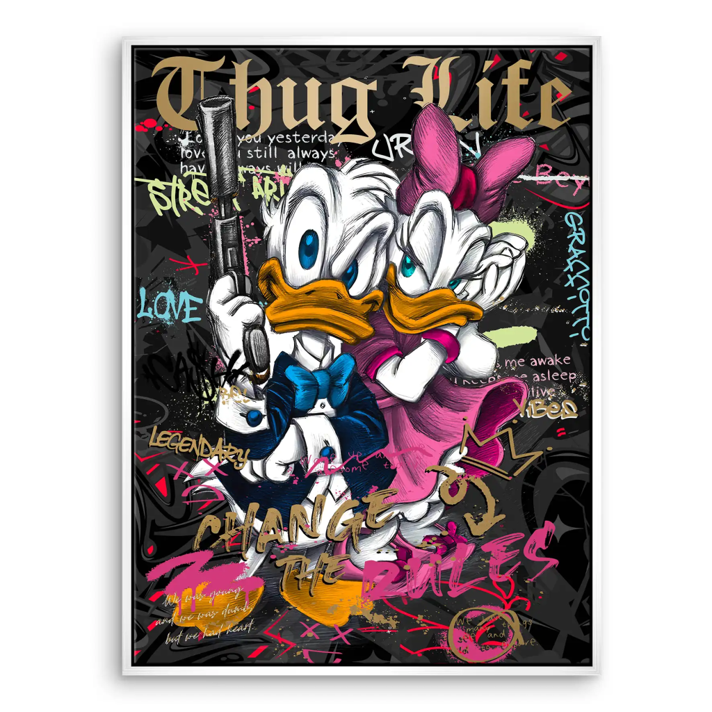 Donald Thug Life Leinwand Bild INGALERIE