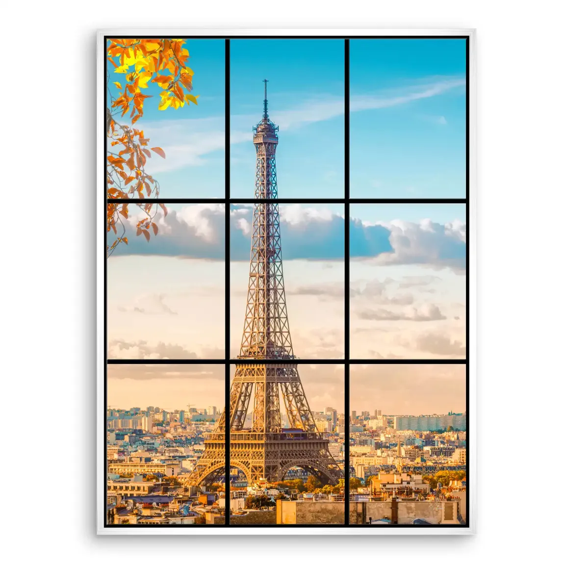 Morning Glow Paris Leinwand Bild