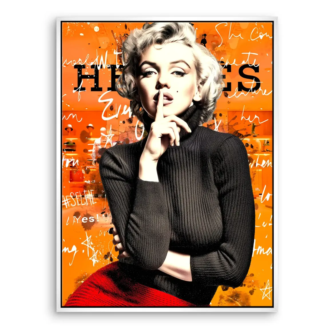 Monroe Secret Statement Leinwand Bild INGALERIE