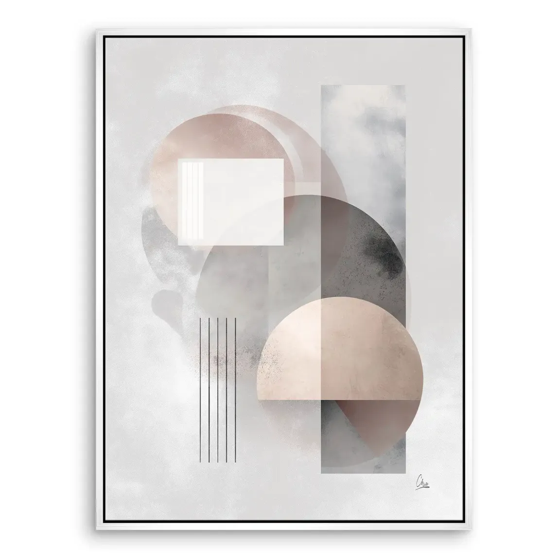 Soft Circles Leinwand Bild