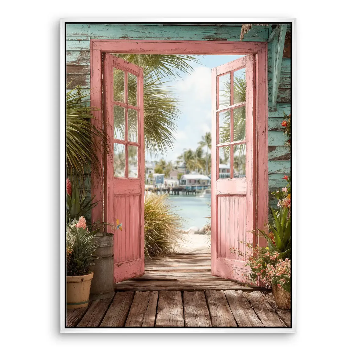 Coastal Escape Leinwand Bild