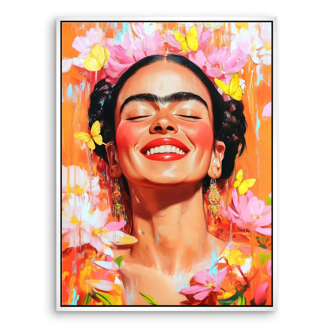 Frida Kahlo Blooming Leinwand Bild INGALERIE