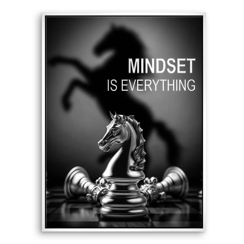 Motivation Schachfigur Leinwand Bild INGALERIE