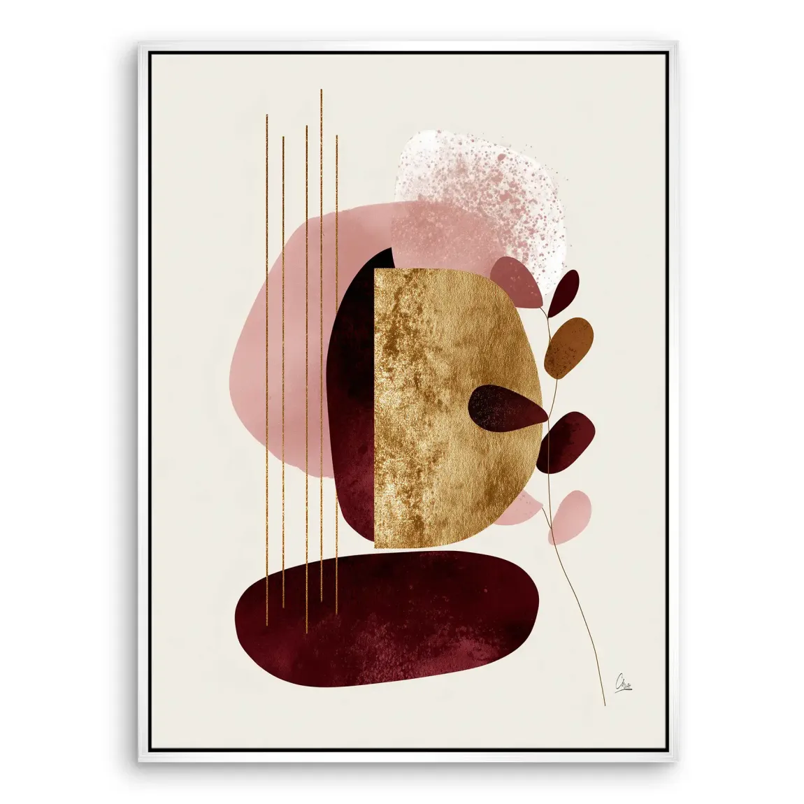 Velvet Shape Leinwand Bild