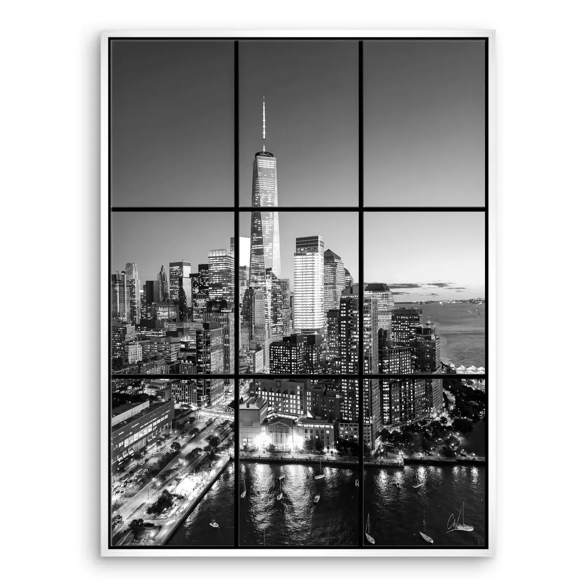 City Lights New York Leinwand Bild