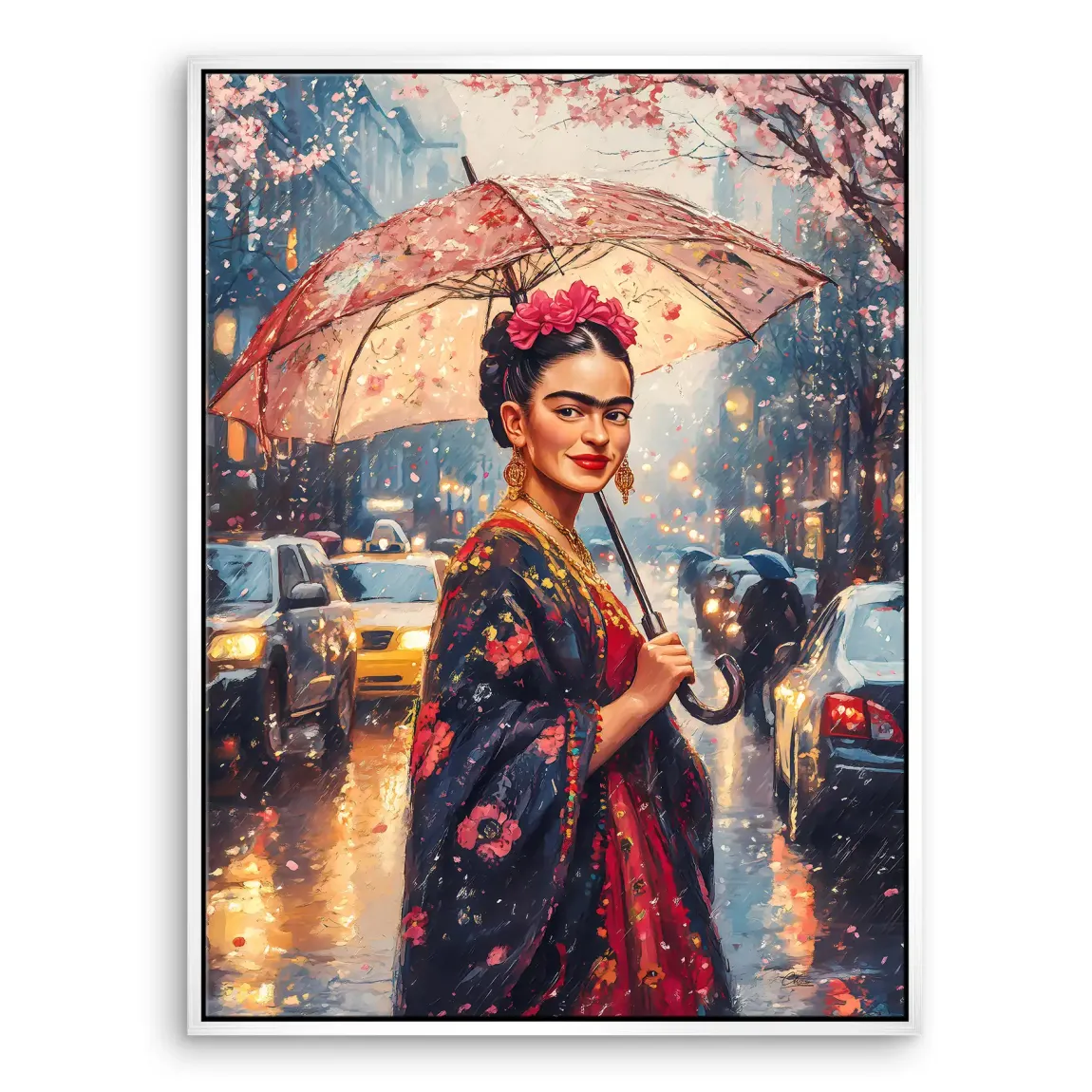 Frida im Abendregen Leinwand Bild INGALERIE