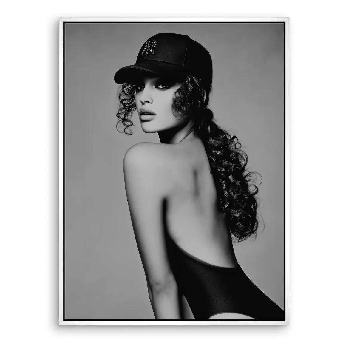 Cap Girl Leinwand Bild