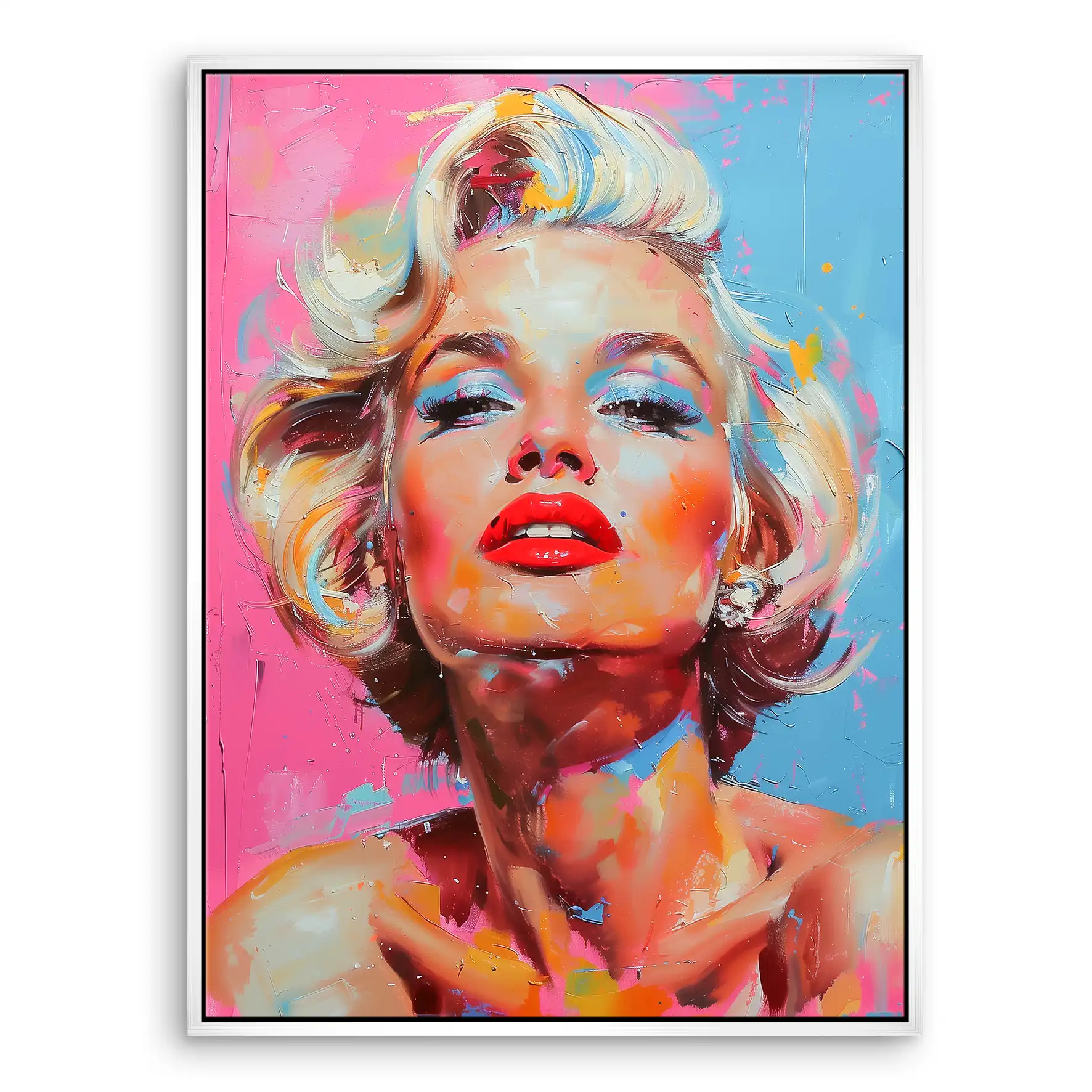 Marilyn Monroe Color Style Leinwand Bild INGALERIE