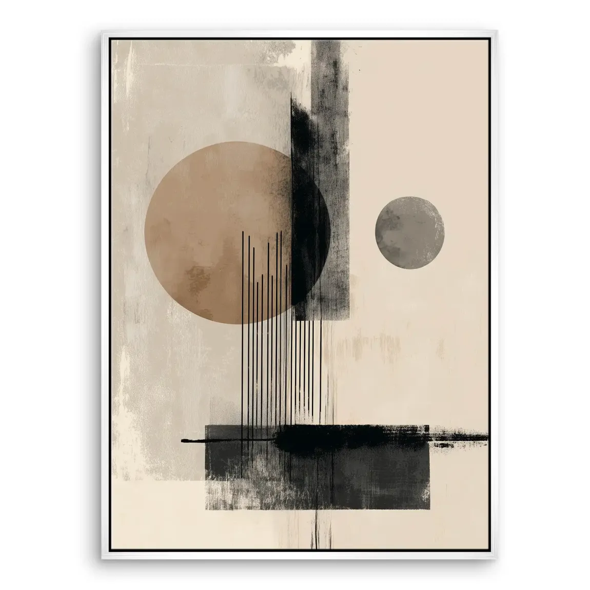 Linear Essence Abstrakt Leinwand Bild