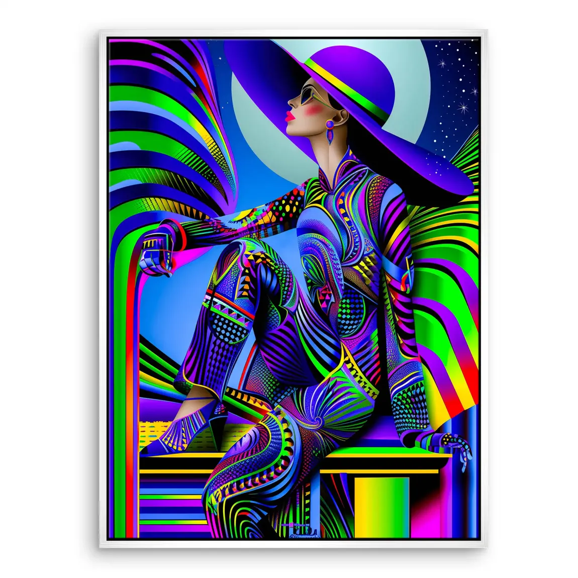 Abstrakt Glamour Leinwand Bild INGALERIE