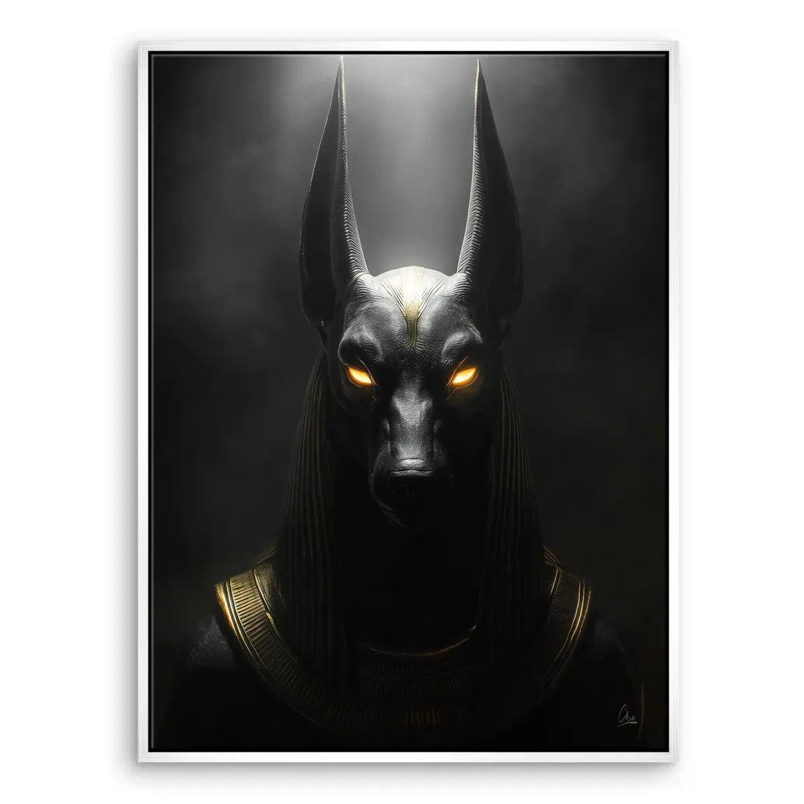 Dark Anubis Leinwand Bild