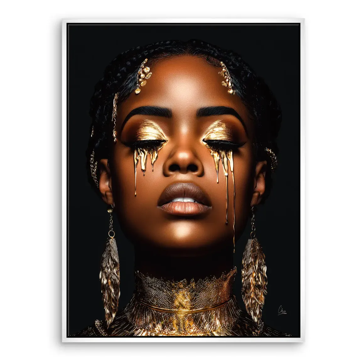 Tears of Gold Leinwand Bild