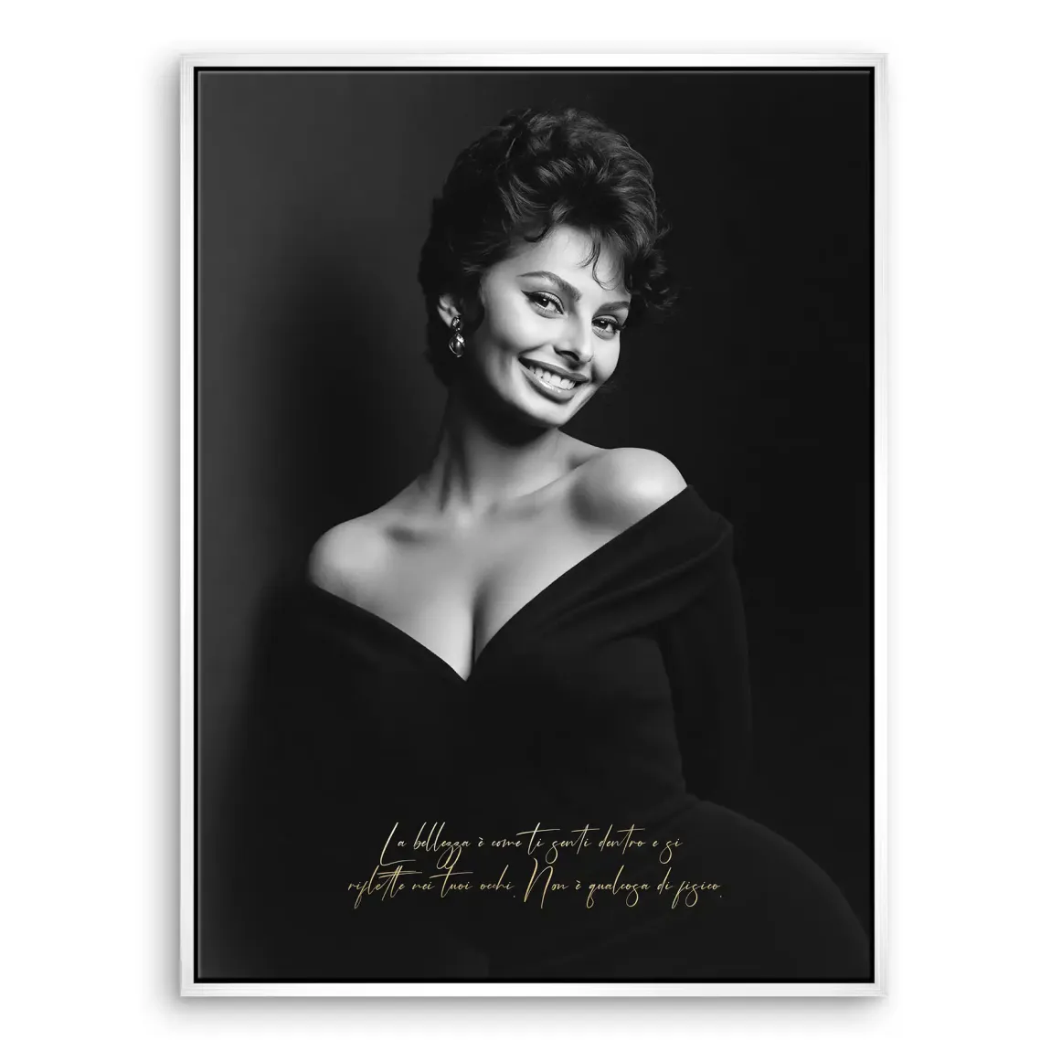 Sophia Loren Sorriso Leinwand Bild