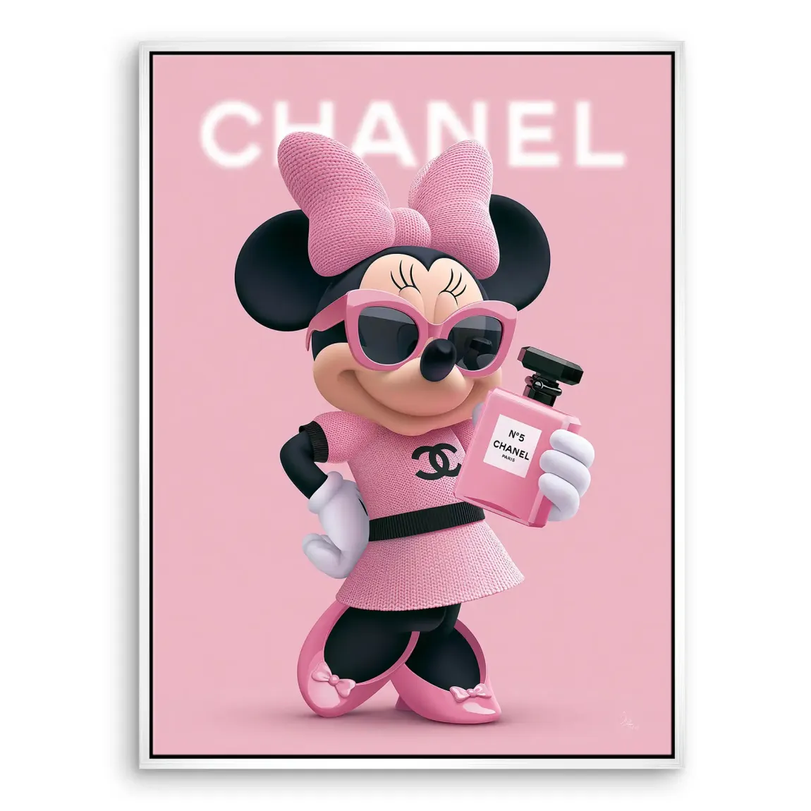 Minnie Rosé Chic Leinwand Bild