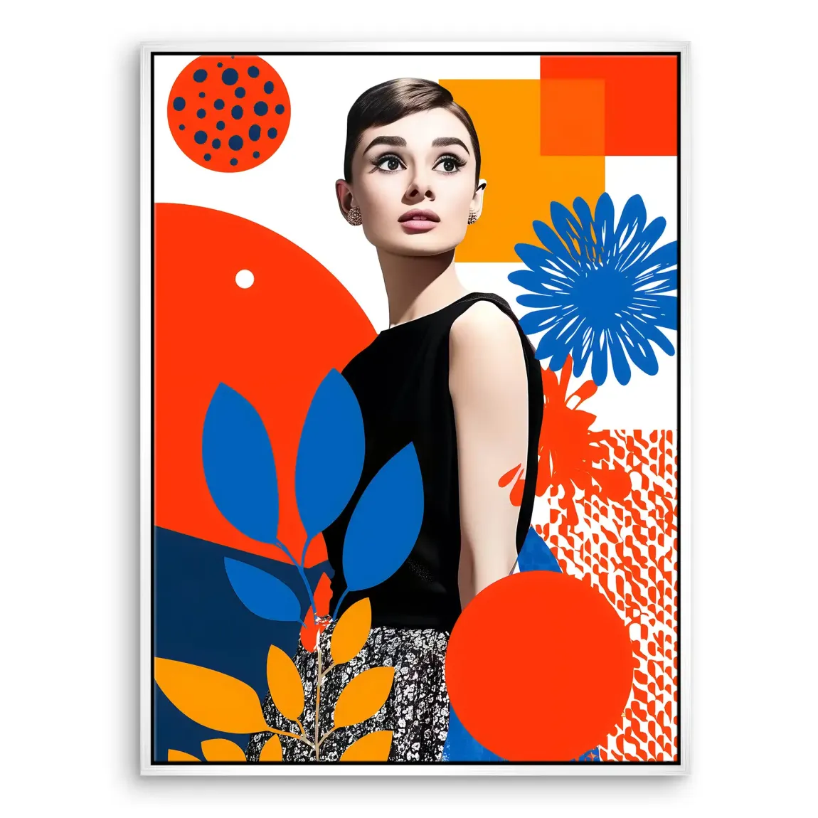 Audrey Hepburn Blooming Leinwand Bild INGALERIE