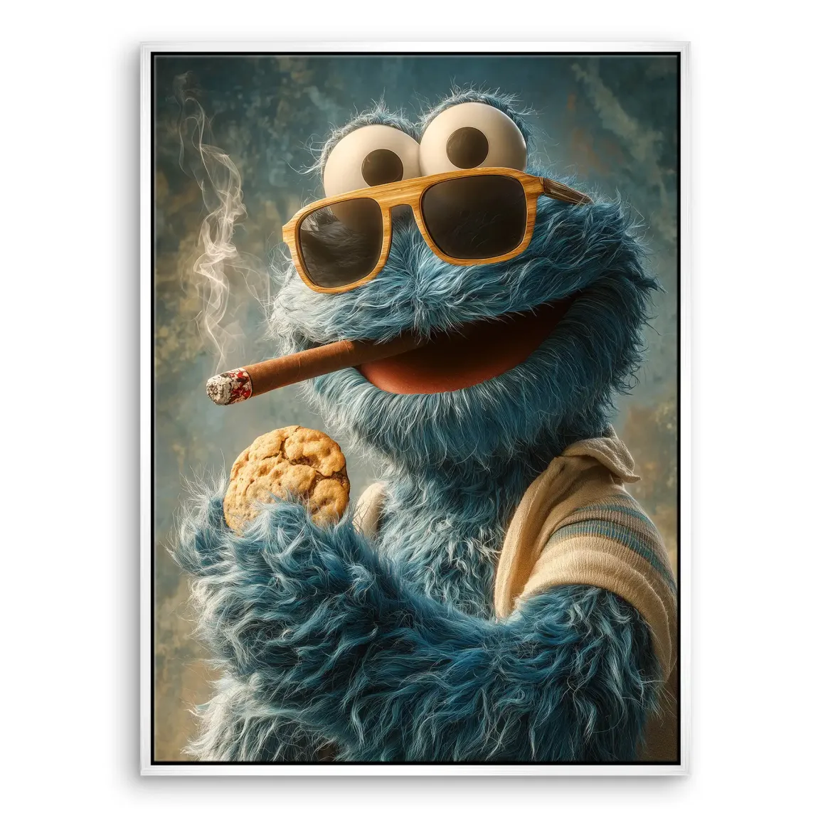 Cookie Monster Leinwand Bild
