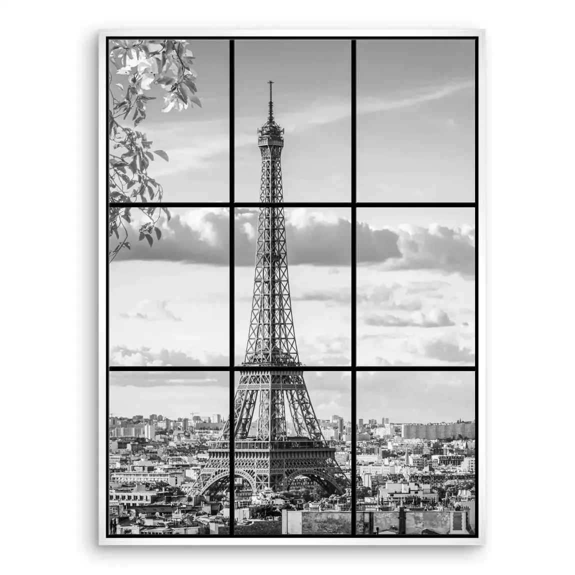 Paris Skyline View Leinwand Bild