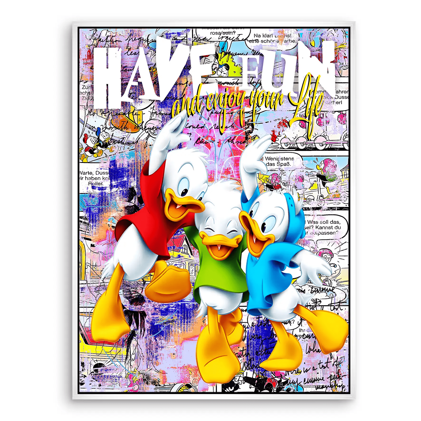 Duck Kids Nr.2 Pop Art Leinwand Bild INGALERIE