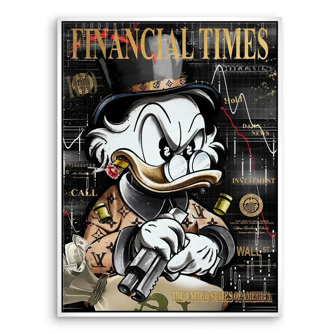 Financial Empire Duck Leinwand Bild