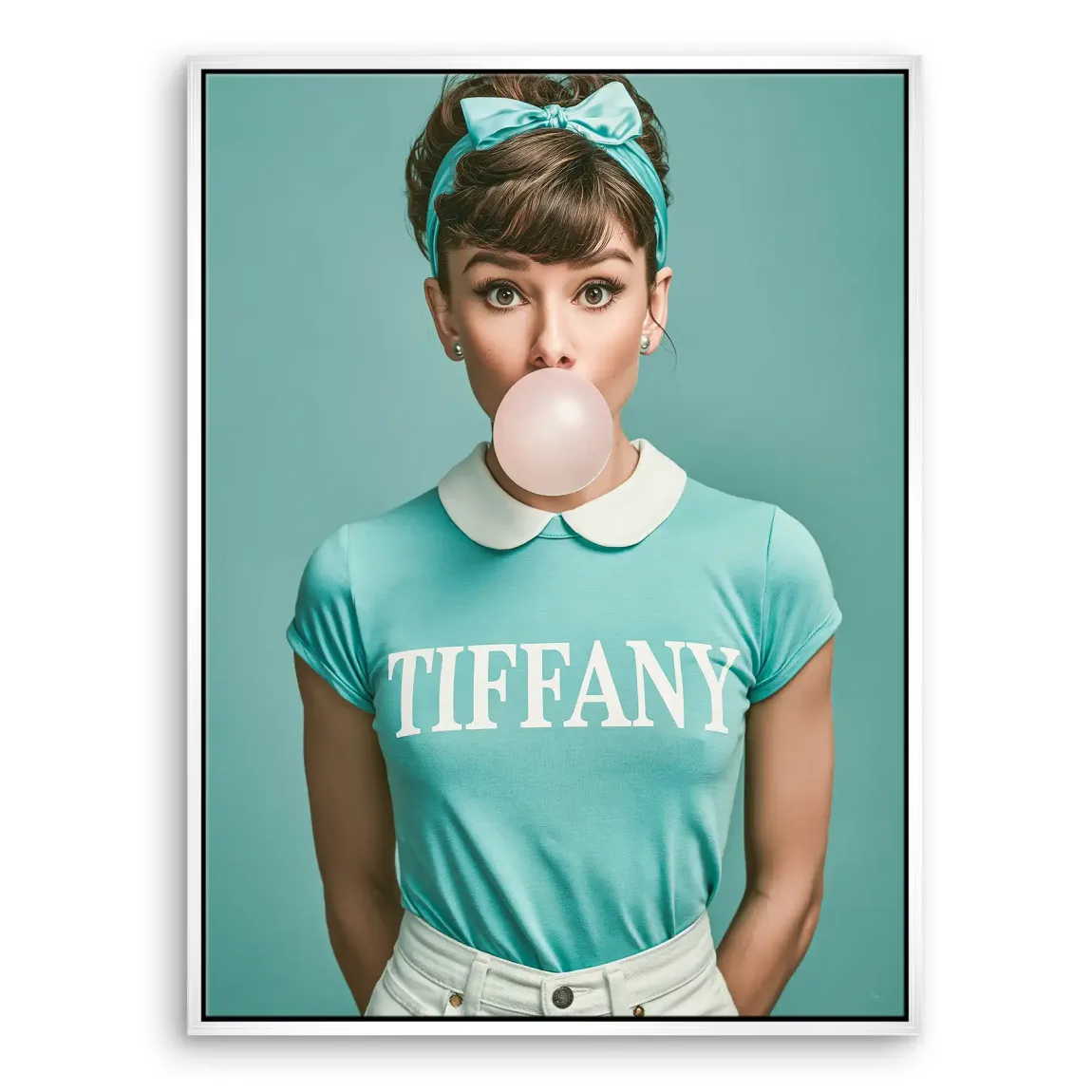 Audrey Bubble Tiffany Leinwand Bild