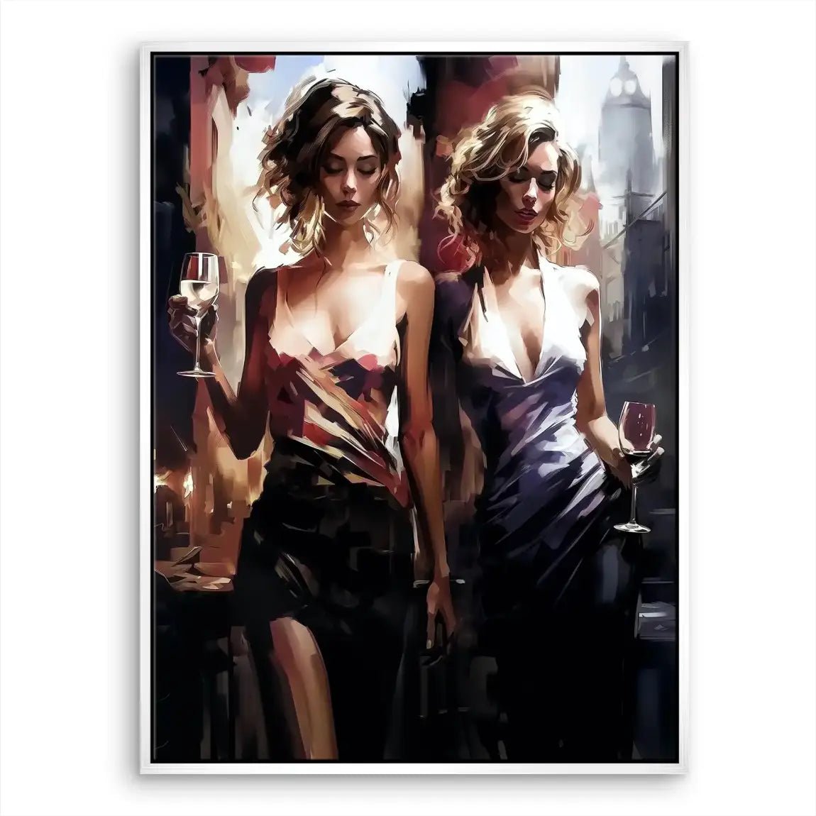 Two Ladys Nr.2 Leinwand Bild INGALERIE