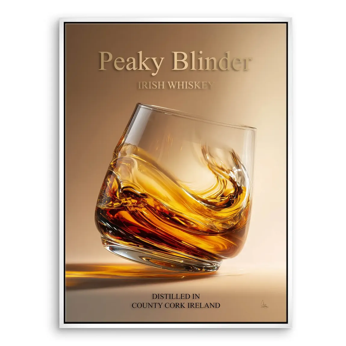 Peaky Whiskey Leinwand Bild