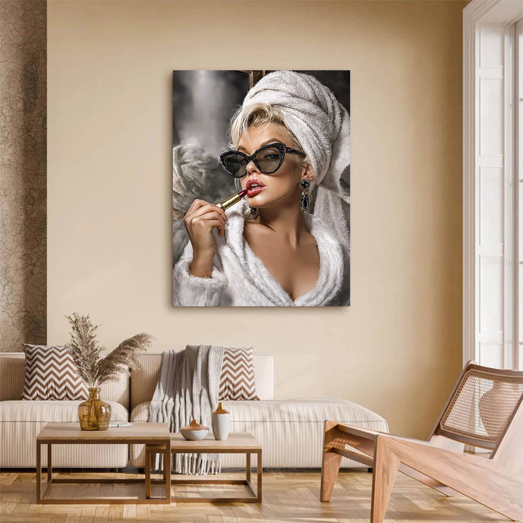 Marilyn Rouge Acrylglasbild