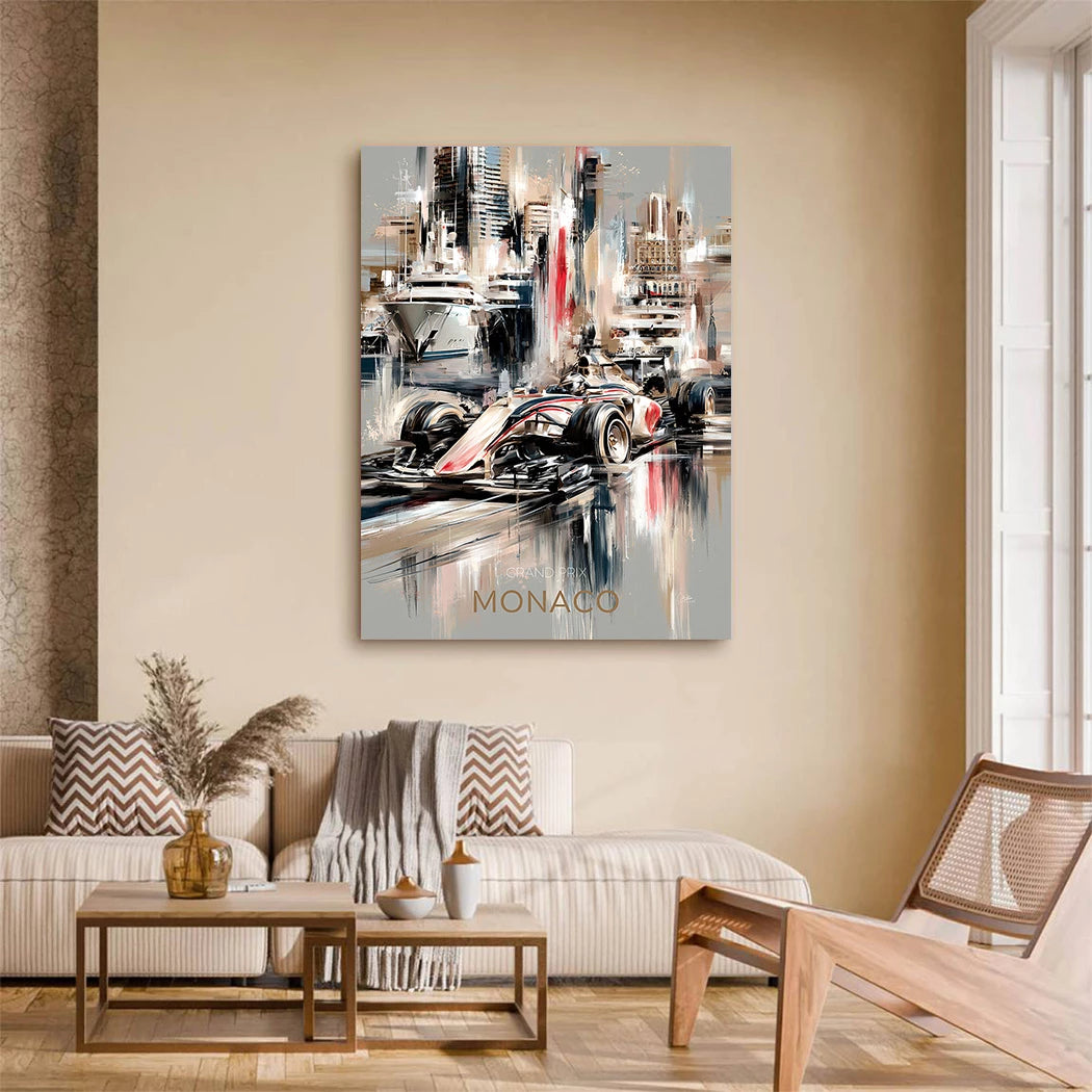 Monaco Formula Leinwand Bild