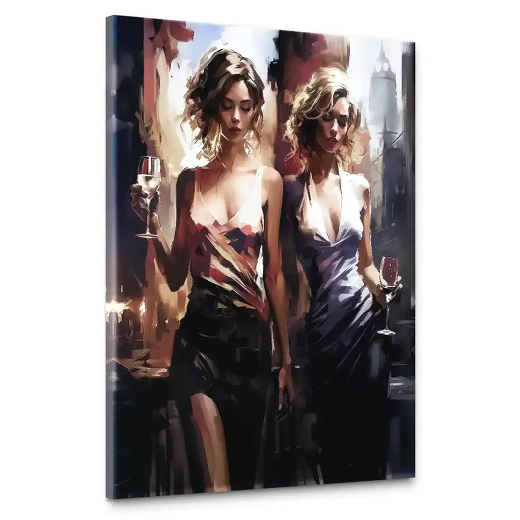 Two Ladys Nr.2 Leinwand Bild INGALERIE