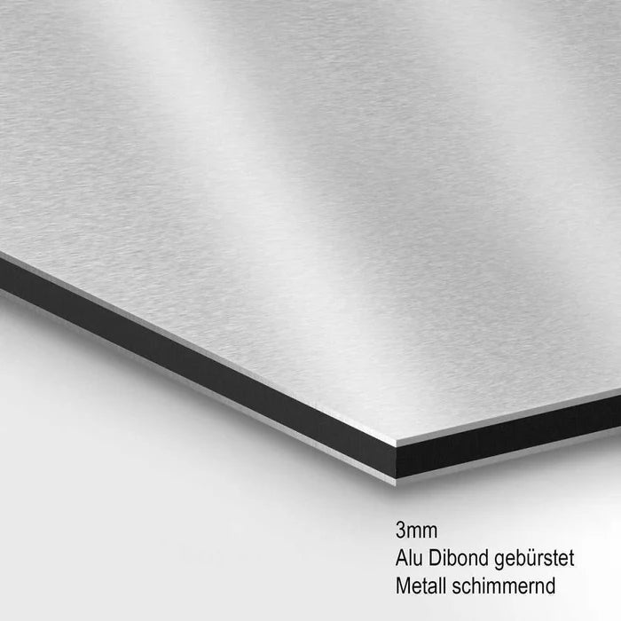 Rouge Abstrakt Alu Dibond Wandbild