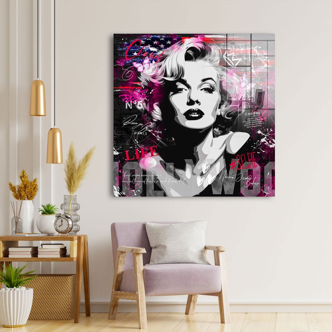 Marilyn Hollywood Pop Art Acrylglas Bild INGALERIE