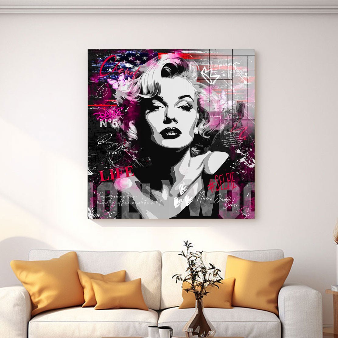 Marilyn Hollywood Pop Art Acrylglas Bild INGALERIE