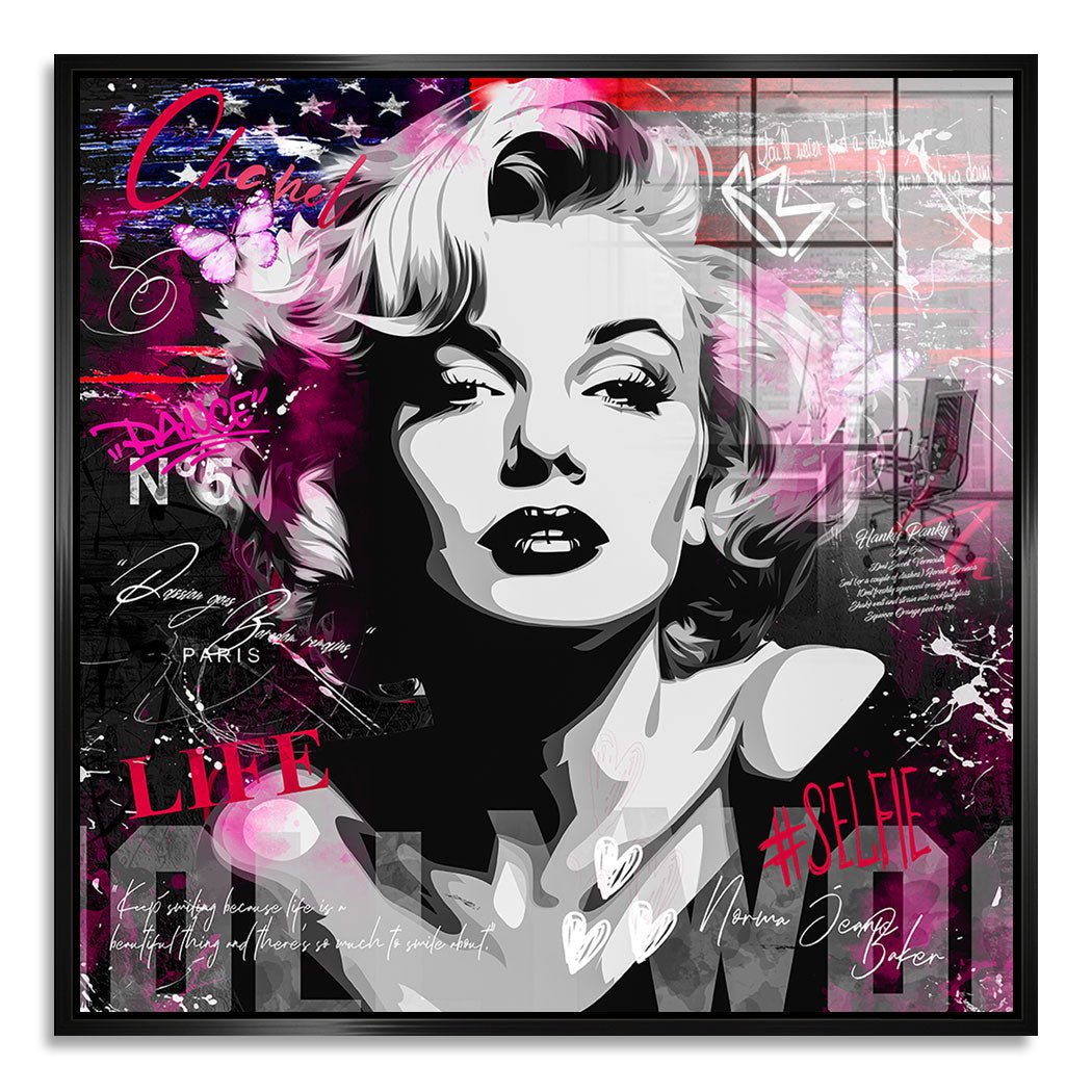 Marilyn Hollywood Pop Art Acrylglas Bild INGALERIE