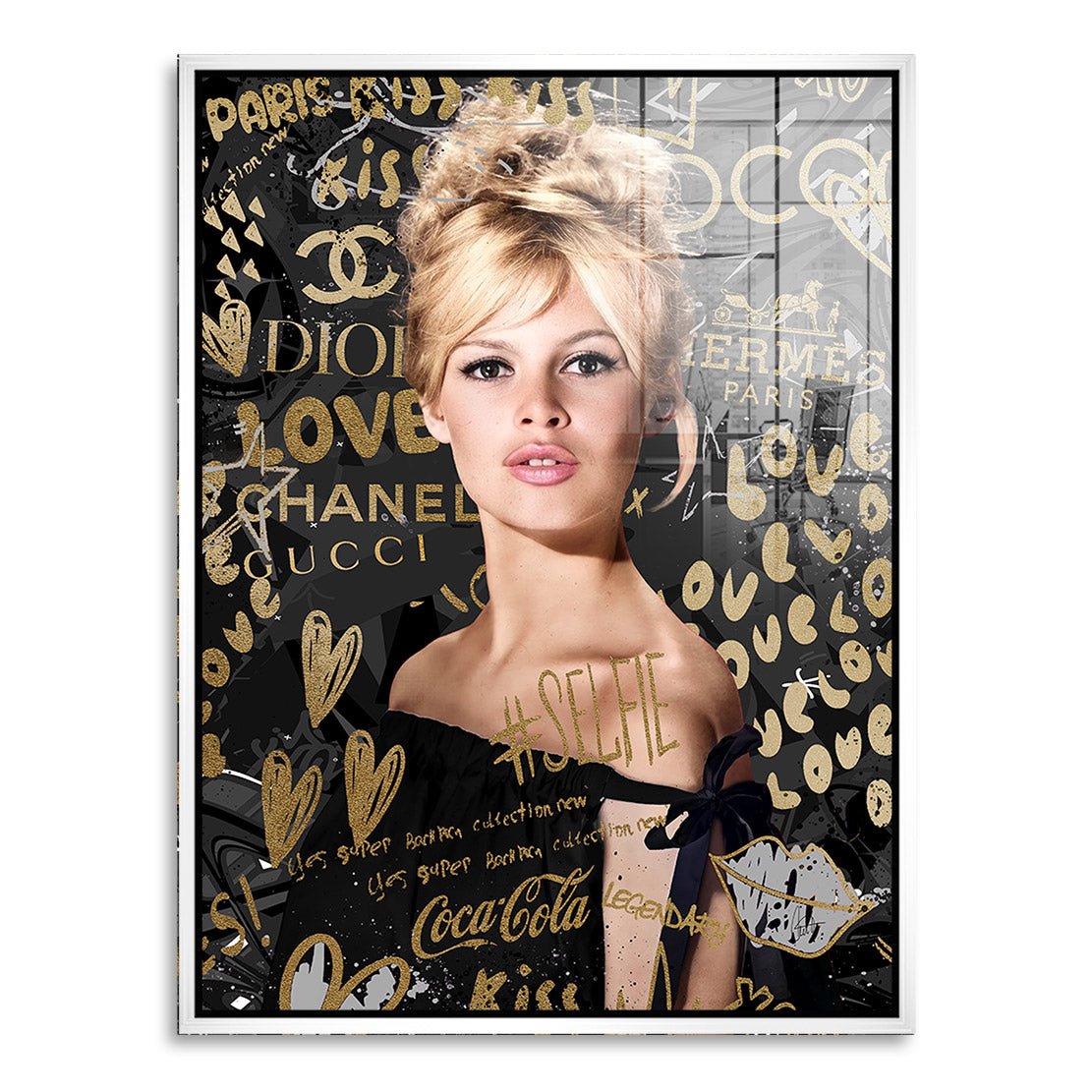 Brigitte Love Coco Pop Art Acrylglasbild INGALERIE