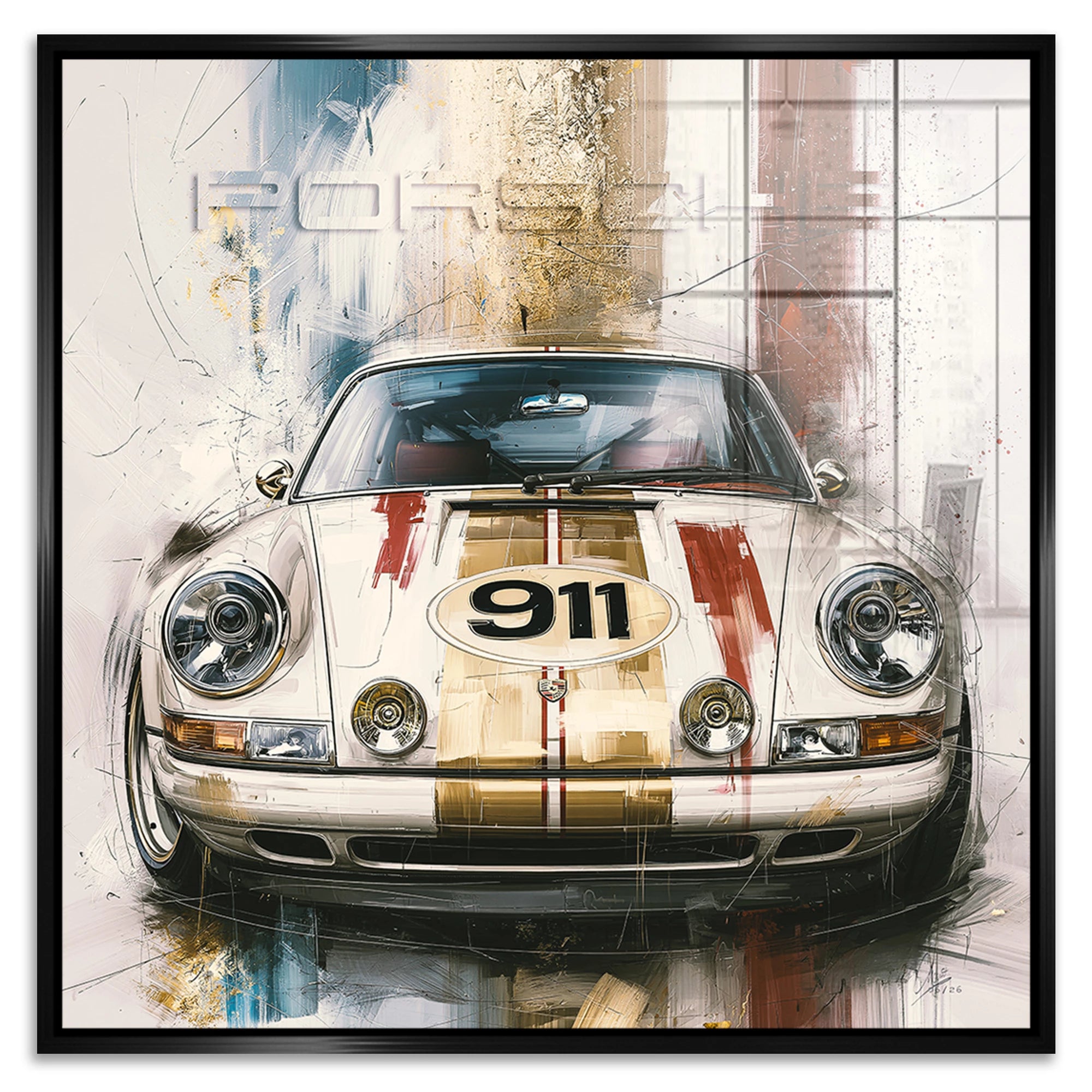 Porsche 911 Klassik Acrylglasbild