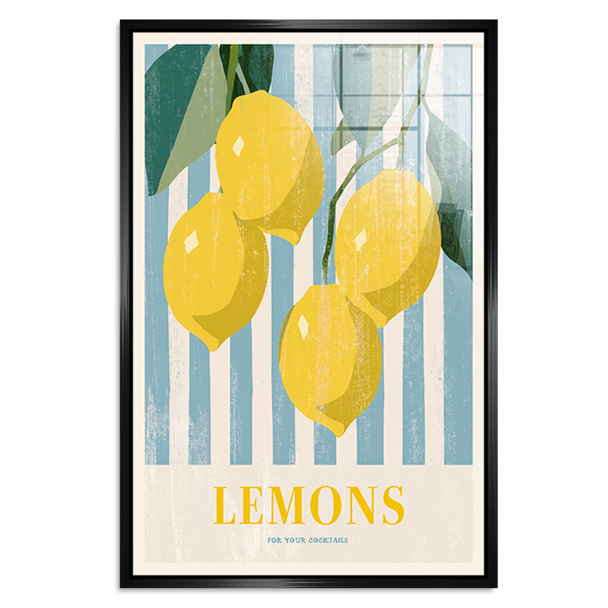 Lemons Cocktail Acrylglasbild