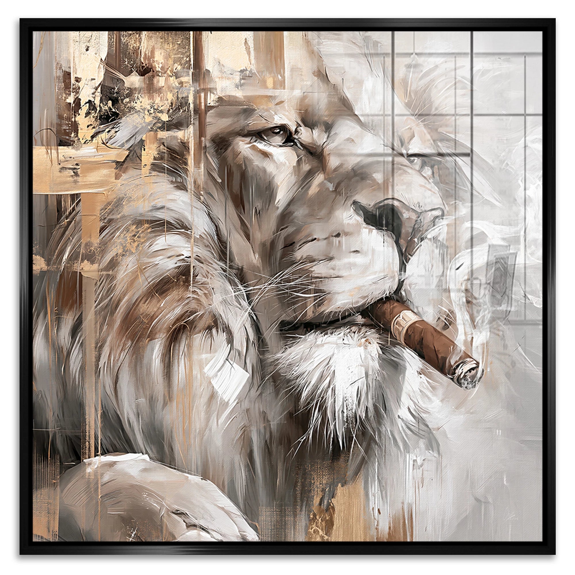 Royal Lion Acrylglasbild