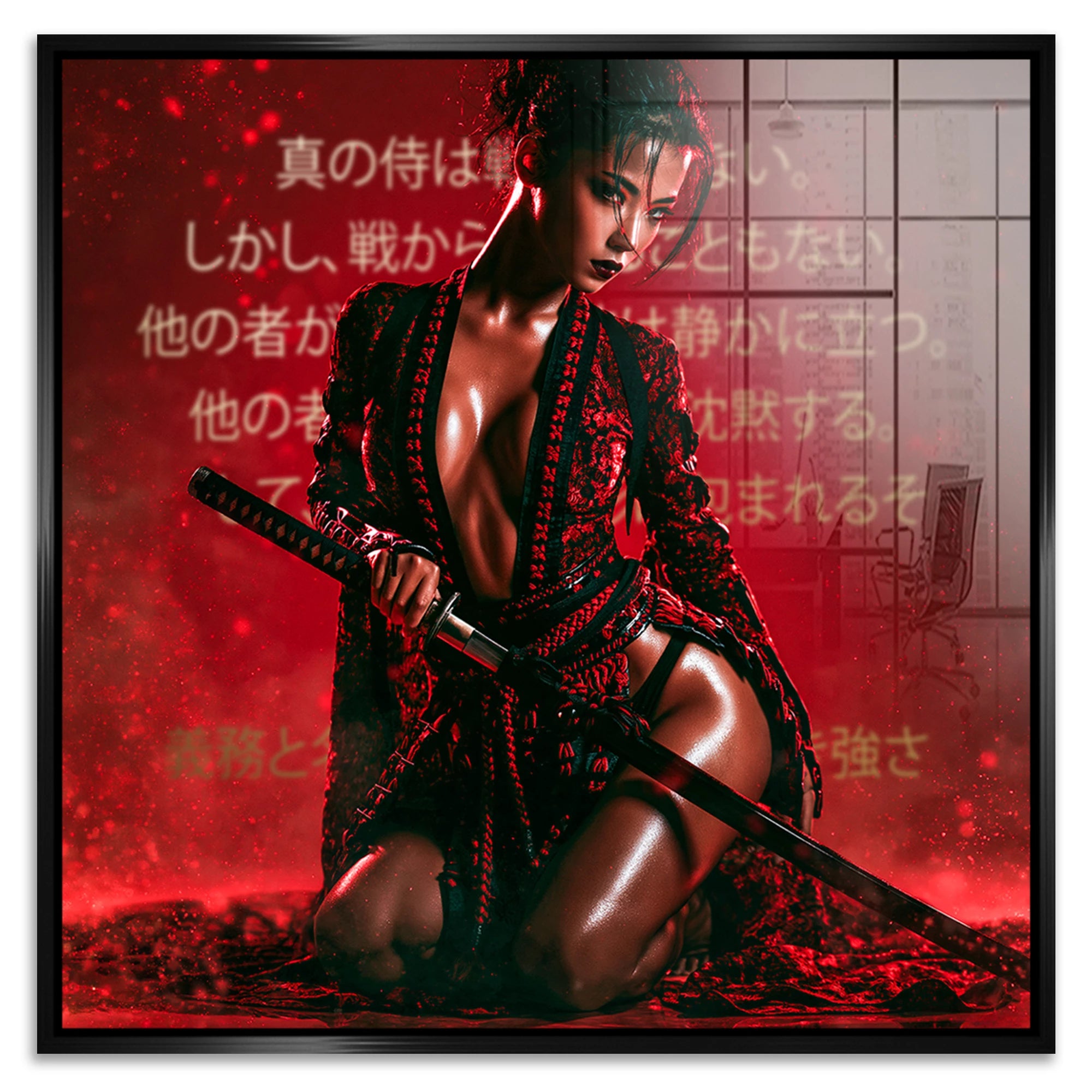 Samurai Rouge Acrylglasbild