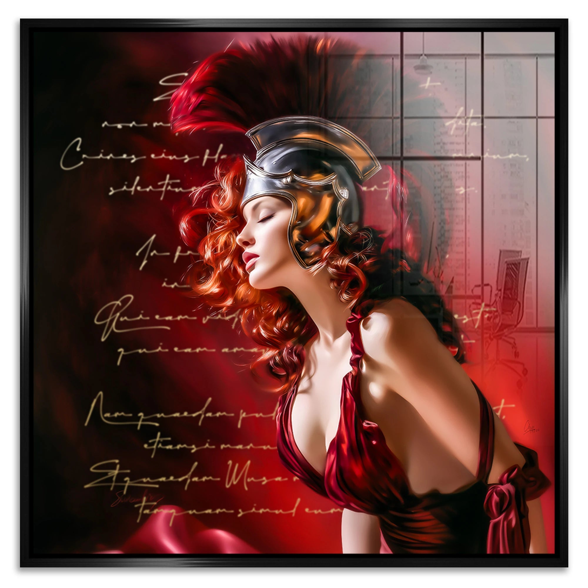 Venus in Rot Acrylglasbild