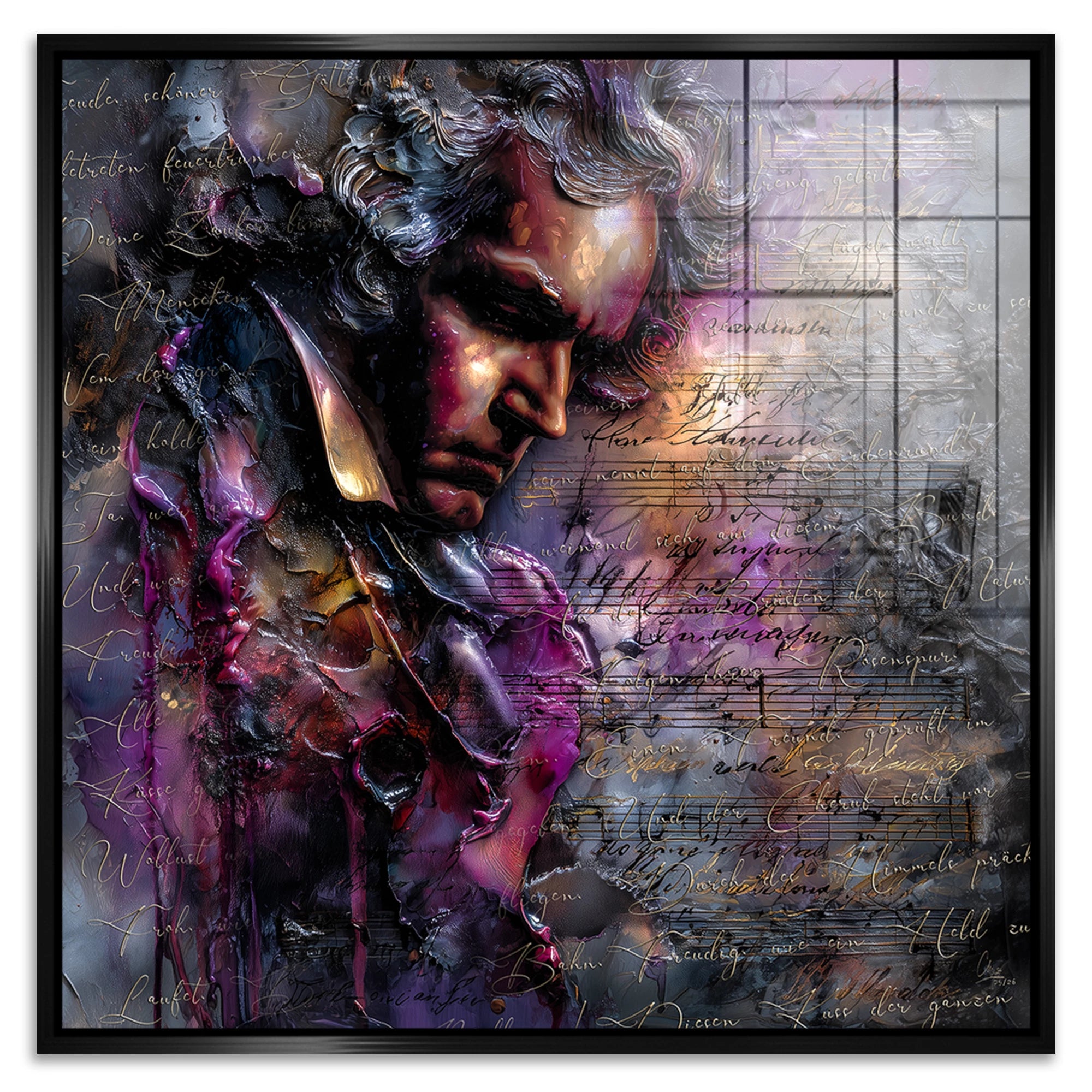 Beethoven Sinfonie Acrylglasbild