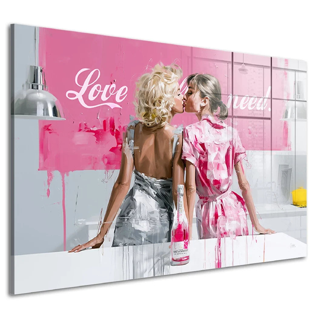 Audrey Hepburn und Marilyn Monroe Acrylglasbild