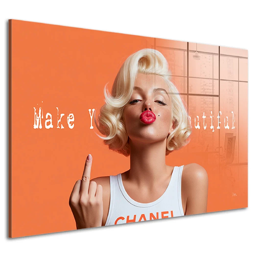 Marilyn Monroe Beautiful Acrylglasbild