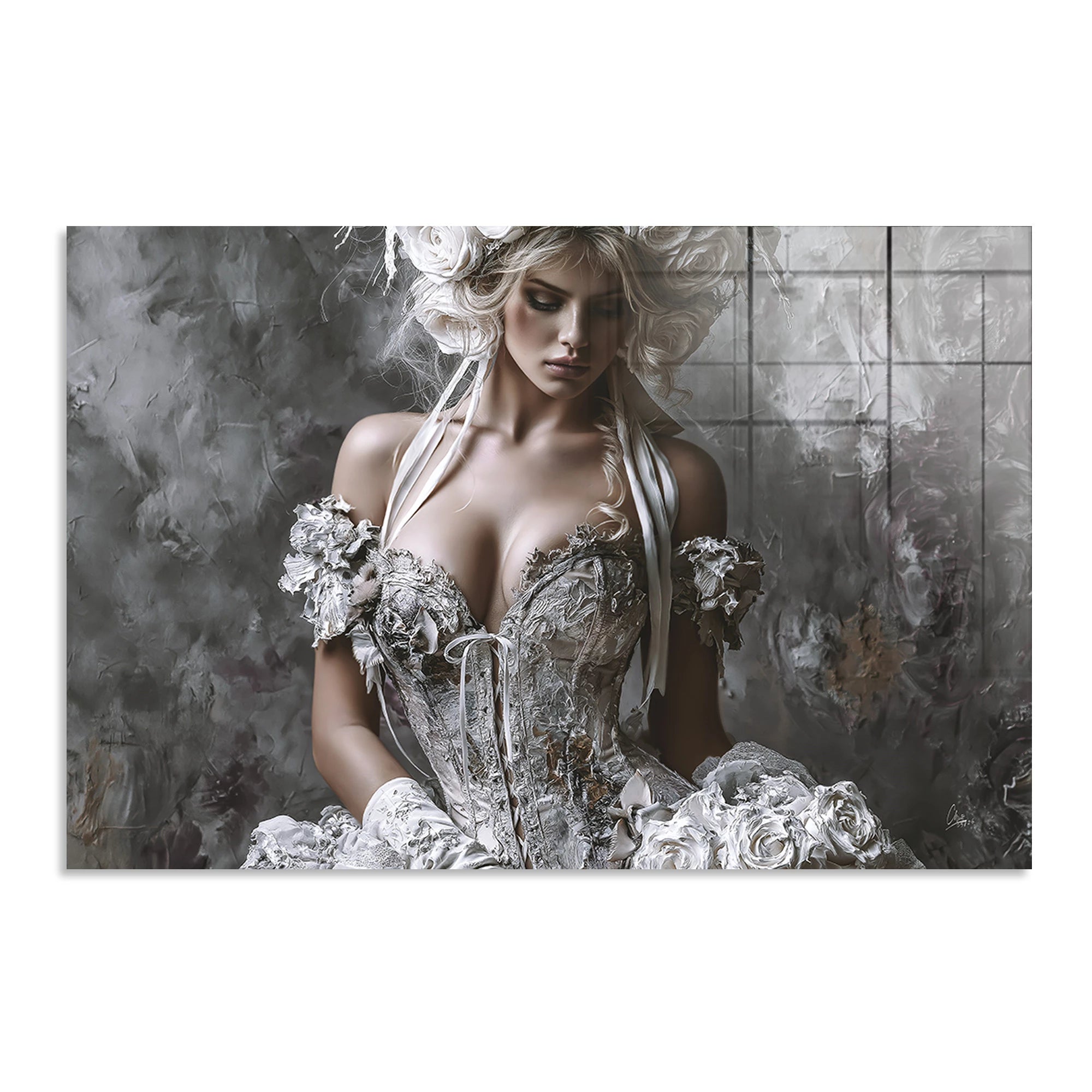 Rosen Couture Acrylglasbild