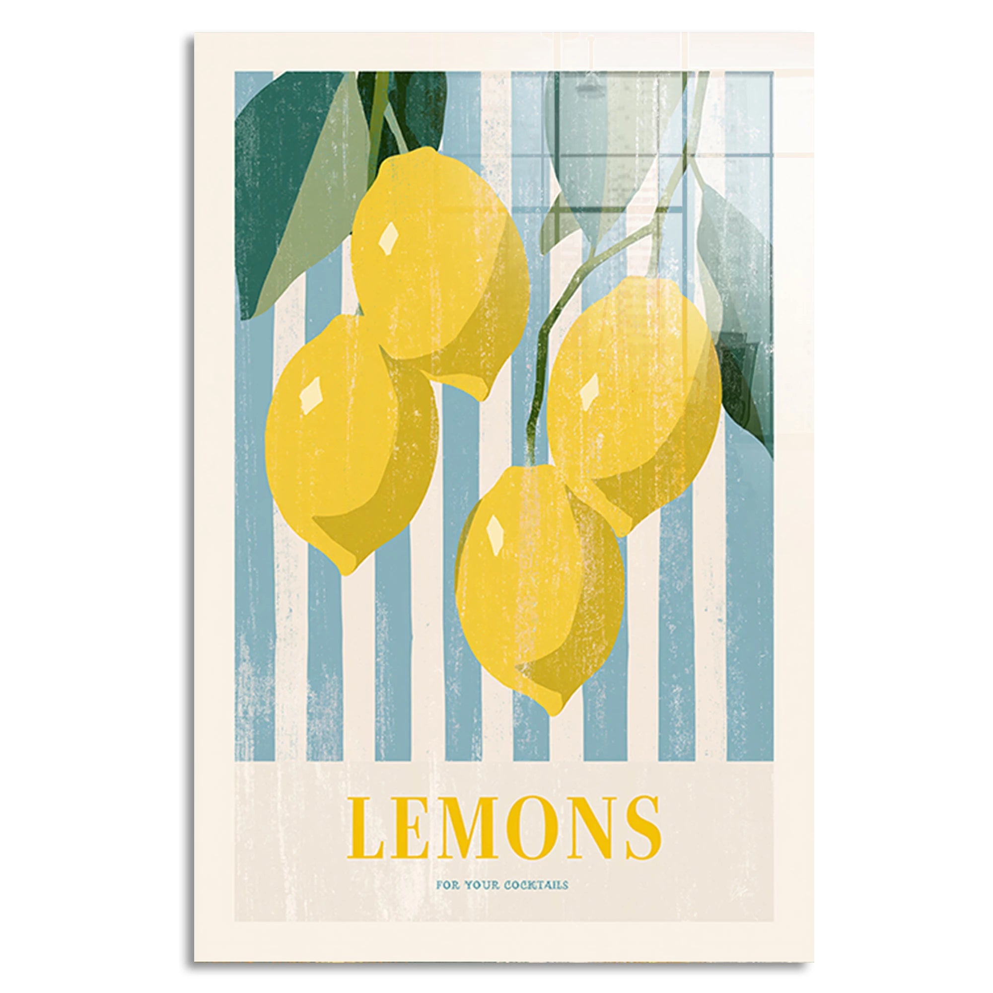 Lemons Cocktail Acrylglasbild