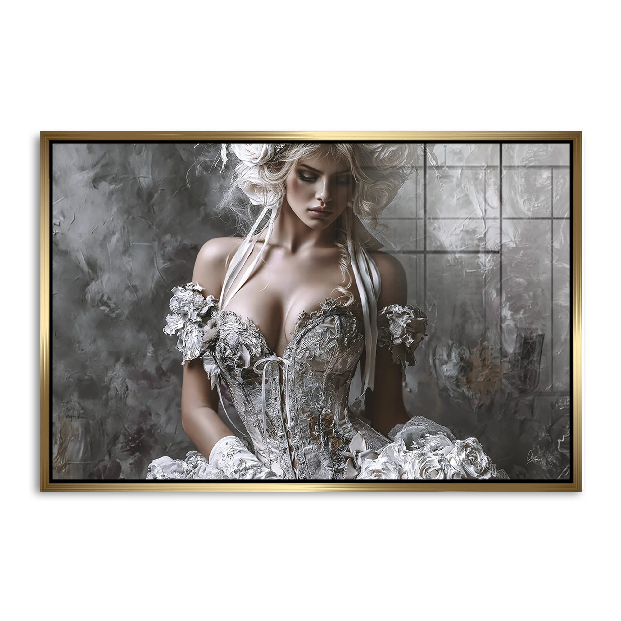 Rosen Couture Acrylglasbild