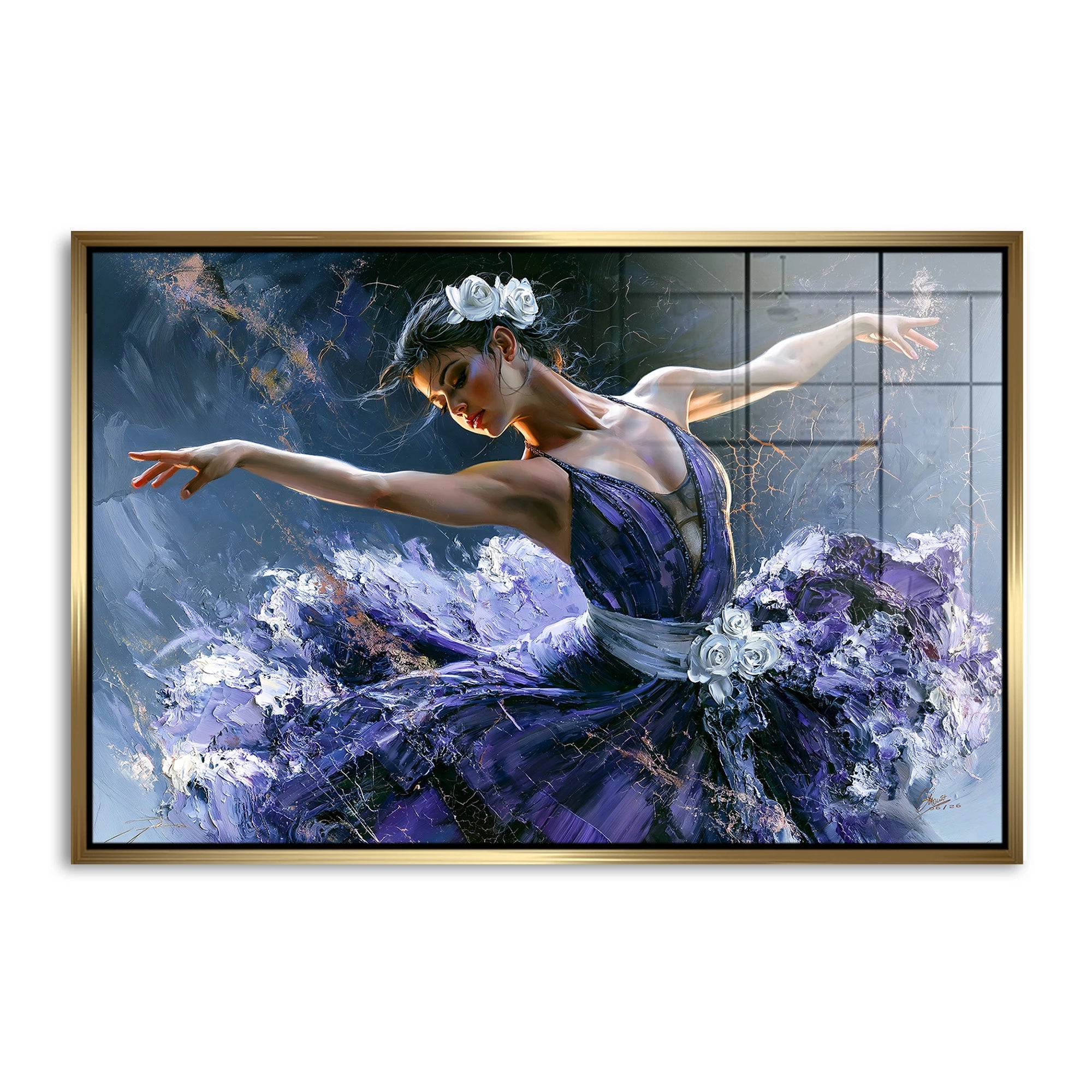 Ballerina Royal Acrylglasbild